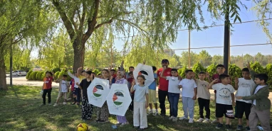 Şanlıurfa’da uçurtmalar Özgür Filistin için uçuruldu