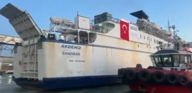 Gazze'ye insani yardım... "14. İyilik Gemisi" yola çıktı