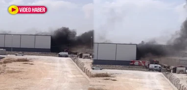 Şanlıurfa’da fabrikada korkutan yangın!