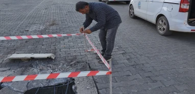 Şanlıurfa’da yol ortasındaki tehlike ortadan kaldırıldı