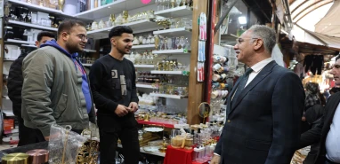 Başkan Kuş’tan çarşı turu! Esnafın nabzını tuttu