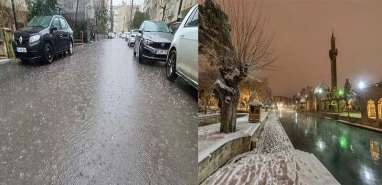 Şanlıurfa beklediğine kavuştu! Sıcaklıklar 6 derece birden düştü, kar…