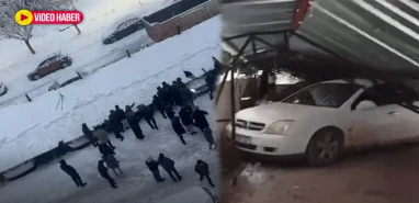 Şanlıurfa’da çatılar kara dayanamadı! Onlarca araç zarar gördü