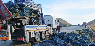 Tır ile meyve yüklü kamyonet çarpıştı! Şanlıurfalı bir kişi hayatını kaybetti