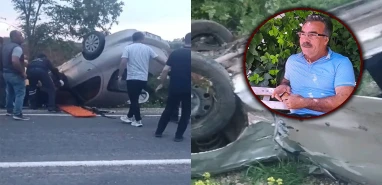 Şanlıurfa’da otomobil takla attı! Eski muhtar ağır yaralandı