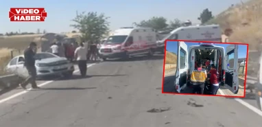 Şanlıurfa’da kontrolden çıkan 3 araç birbirine girdi! Yaralılar var