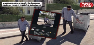 Şanlıurfa’da akıma katılan genç çöp konteynerini götürdü! Belediye yanıt verdi
