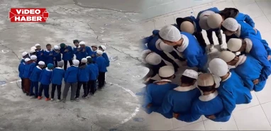 Şanlıurfalı öğrencilerden ‘Kabe’de Hacılar’ ilahisi için bomba klip!