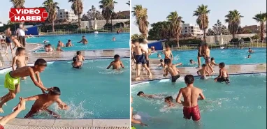 Şanlıurfa'da belediye havuzunda tepki çeken iddialar: Serinlemeye değil, kavgaya gidiyoruz