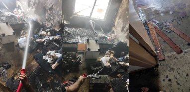 Şanlıurfa’da apartmanda korkutan yangın!