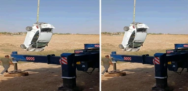 Şanlıurfa’da bir anlık hata pahalıya patladı!  Uçuruma uçan araç hurdaya döndü