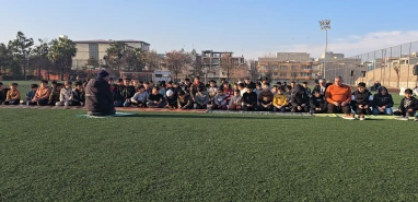 Şanlıurfa’da çocuklar futbol sahasında yağmur duası yaptı!