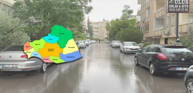 Şanlıurfa'da 'doğal oto yıkama' sürprizi! Sürücüler şaşkın…