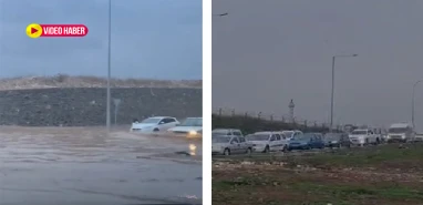 Şanlıurfa'da her yağmur sonrası aynı manzara: Kavşak yine sular altında kaldı!