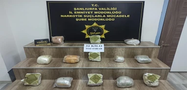Şanlıurfa’da kilolarca esrar ele geçirildi