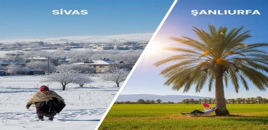 Şanlıurfa'da klimalar çalışırken Sivas'ta kaloriferler yandı! 45 derecelik fark…