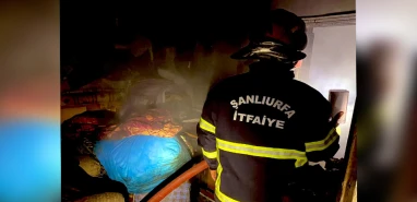 Şanlıurfa’da mesken yangını!