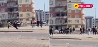 Şanlıurfa’da meydan muharebesi gibi kavga kamerada! Yaralılar var