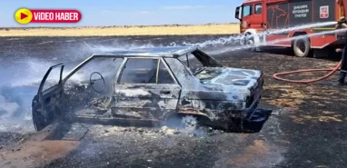 Şanlıurfa’da tarlada bir anda alev aldı! Sürücünün çaresizliği…