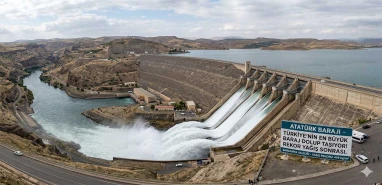 Şanlıurfa’da yağış rekoru… Atatürk Barajı dolup taşıyor!