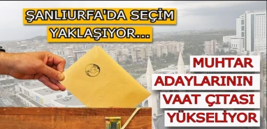 Şanlıurfa'daki muhtarlar belediye başkanları ile yarışır