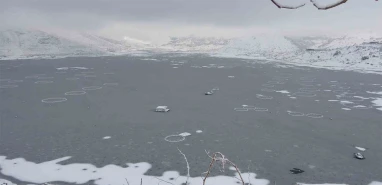 Şanlıurfa’ya yakın ama manzara bambaşka: Baraj tamamen dondu!