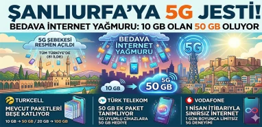 Şanlıurfa’ya 5G jesti! Bedava internet yağmuru: 10 GB olan 50 GB oluyor