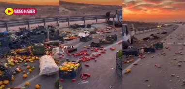 Şanlıurfa yolunda lastik patlaması faciası!