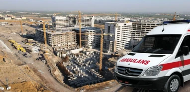 Şanlıurfa Şehir Hastanesi inşaatında iş kazası! Yaralı var