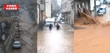 Şanlıurfa sel felaketi yaşanıyor! Eyyübiye komple sular altında kaldı