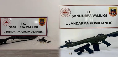 Şanlıurfa’da 3 ilçede operasyon: Çok sayıda silah ele geçirildi