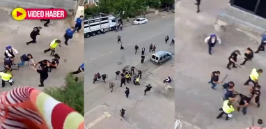 Şanlıurfa'da taşlı sopalı kavga!  Kavgada polisin müdahalesi tepki topladı