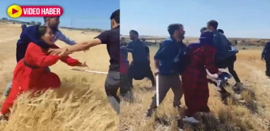 Şanlıurfa'da yine arazi kavgası! 5 kişinin yaralandığı aile kavgası kamerada