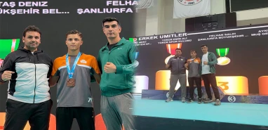 Şanlıurfalı gençlerden Elazığ’da çifte madalya