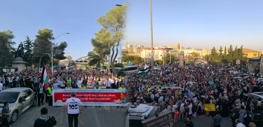 Şanlıurfa’da binler Sumud Filosu ve Gazze için yürüdü!