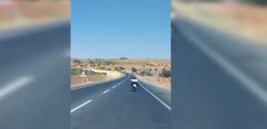Şanlıurfa’da trafiği böyle tehlikeye attı!