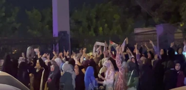 TÜGVA öğrencileri Gazze'yi unutmadı... "Hamas'a selam direnişe devam"