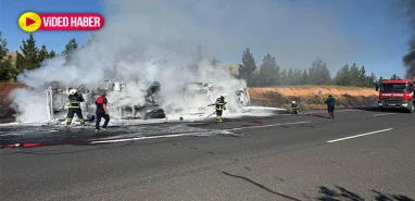 Şanlıurfa’dan faciadan dönüldü! Yakıt yüklü tanker alev alev yandı
