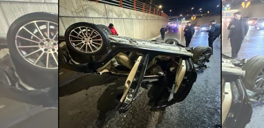 Şanlıurfa’da kontrolden çıkan otomobil takla attı: Yaralı var