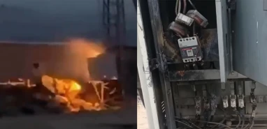 Şanlıurfa’da elektrik panosu küle döndü!