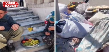 Urfa’dan Cizre'ye yönlendirilen aileden yürek yakan görüntü!