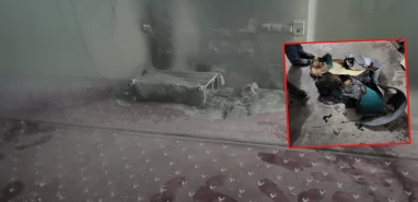 Şanlıurfa’da camiden alevler yükseldi! Halılar kullanılamaz hale geldi