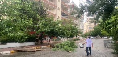 Şanlıurfa'daki fırtına yıktı geçti!