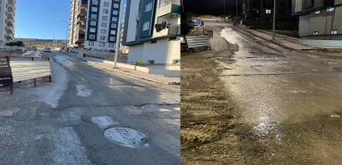Karaköprü'de sokaklara kanalizasyon akıyor... Günlerdir aynı manzara!