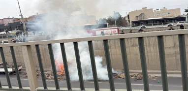 Şanlıurfa’da korkutan yangın! Seyir halindeyken birden alev aldı