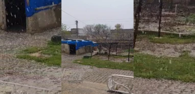 Şanlıurfa'da serin bir bayram... Mermi gibi yağdı