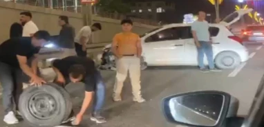 Şanlıurfa'da kaza! Refüje çarptı