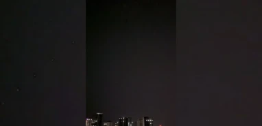 Şanlıurfa semalarında görsel şölen... Gece saatlerinde yaşandı