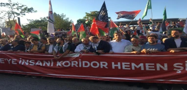 Gazze yürüyüşüne Şanlıurfa'dan destek... "Meydanları boş bırakmayacağız"