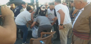 Şanlıurfa Barış Mitingi'nde kısa süreli gerginlik! O anlar...